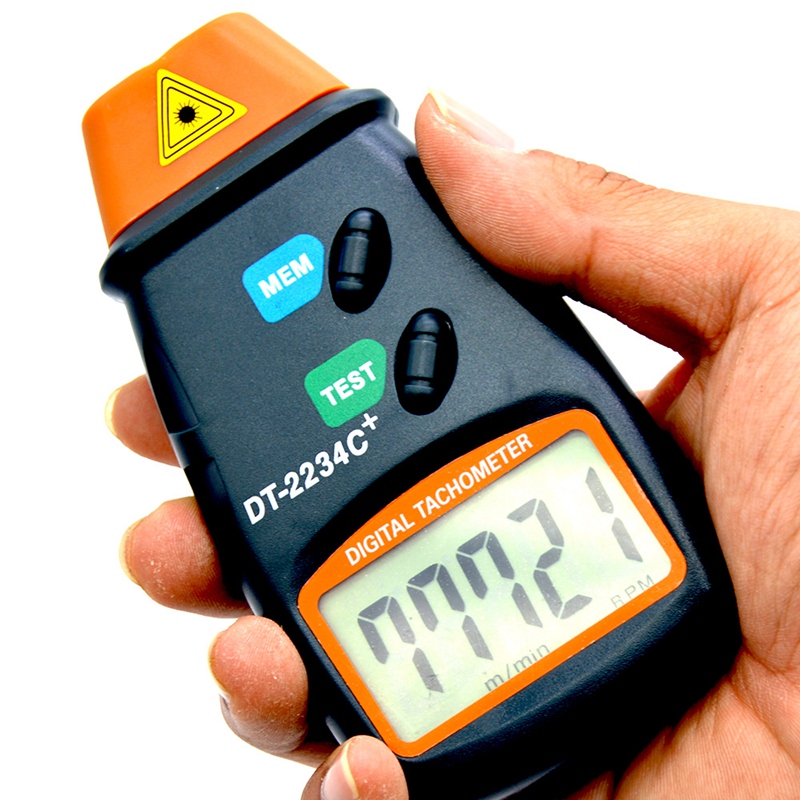 Digital Tachometer Rpm Meter Non-Contact 2.5Rpm-99999Rpm Lcd Display Speed Meter DT2234C Tester Speed RPM Counter. 