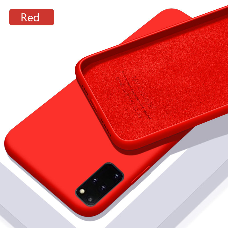 Olige For Samsung Galaxy S20 S20 Plus Ultra Liquid Silicone Macaron Candy Color TPU Falling and shockproof Soft Phone Case Shell Protector Back Cover