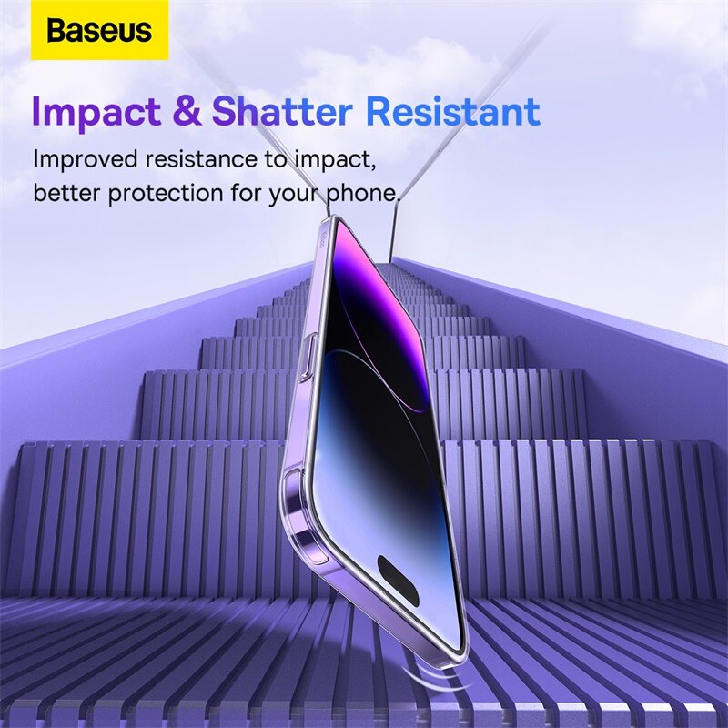 Baseus Jane Series 2 Transparent Phone Case With For iPhone 15 14 13 12 11 Pro Max Mini X XR XS MAX Phone Casing Shockproof Phone Cover With Full Cover Camera Protection. 
