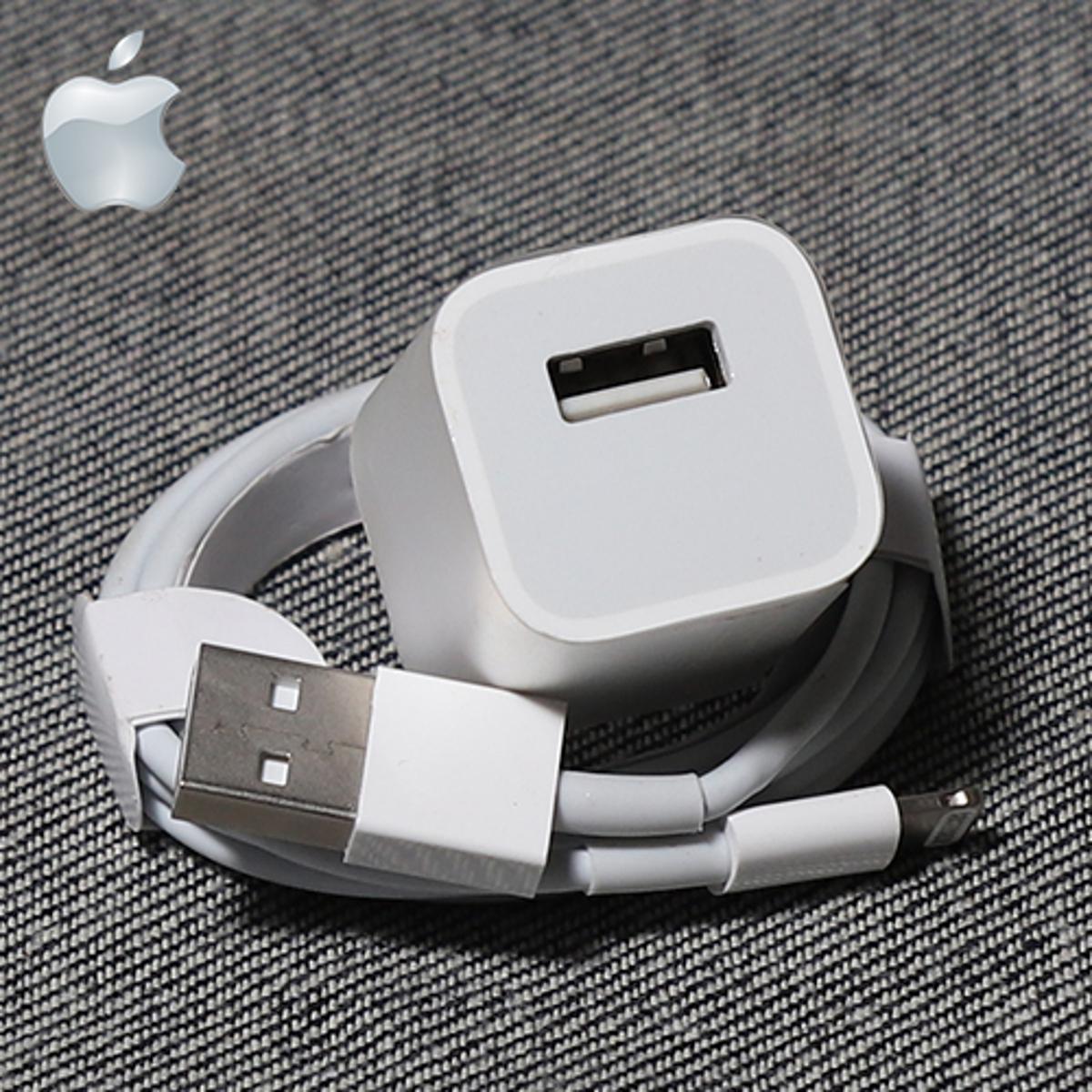 iPhone X Charger AC Power Adapter with USB Lightning Data Charging Cable For iPhone x.8.7.7plus 6.6s.5S.5 2pin Plug
