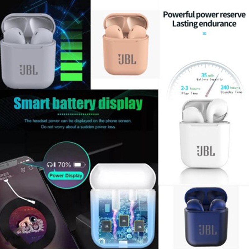Wireless Airpods Jbl Inpods I12 Tws Earphone Bluetooth Wireless