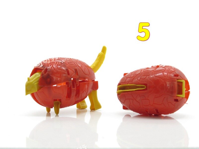 Random 2 pieces action figure mini Anime transformation monster dinosaur eggs deformation robot Gashapon kids educational toys. 