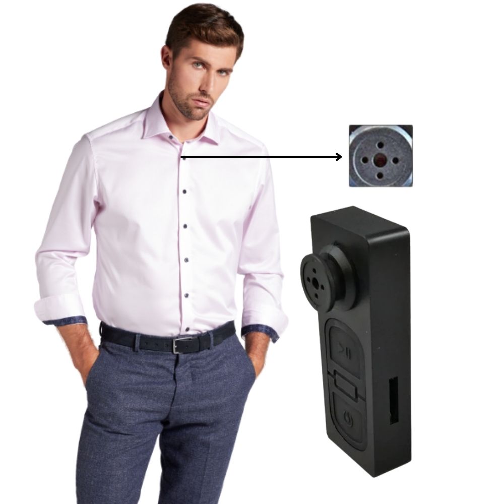Camera Wired HD Audio and Video Recorder 720p Mini Secret Cam in Button Shape DVR action camera. 