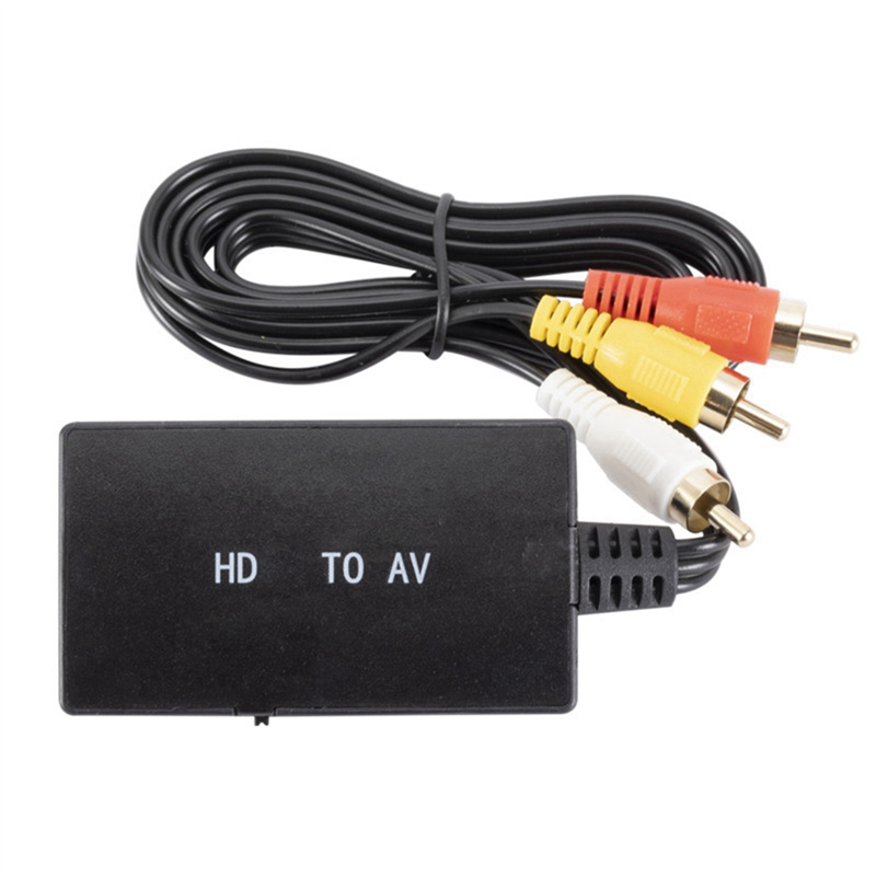 HDMI to AV Video Converter Computer Projection to Tv Adapter Converter for HD Signal Products Connecting RCA Signal Products