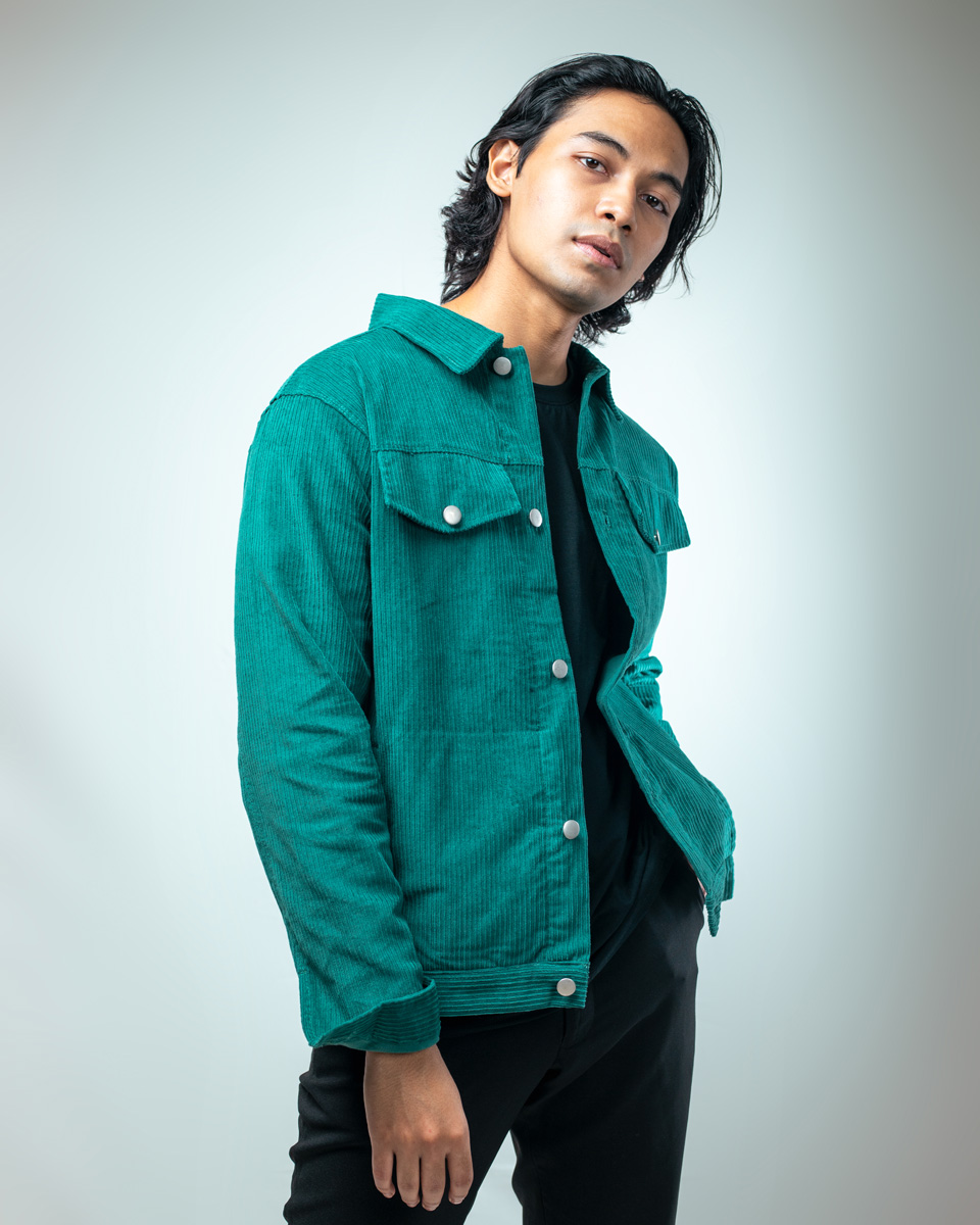 Corduroy Jacket in Jade Green | Green 