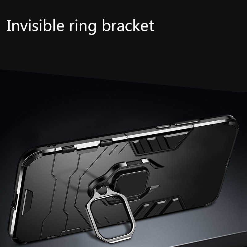 Phone case Vivo iqoo Z6 Pro Shockproof Armor Stand with Holder Car adsorb Ring Back cover Vivo iqoo Z6 Pro case. 