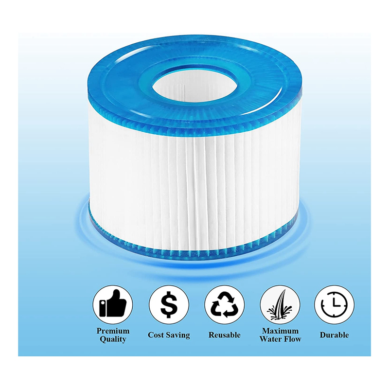 5 Pcs Replacement Filter PET+Nonwoven for Intex Spa Filter 29001E 11692,Type S1 Hot Tub Filter for Intex PureSpa 28403E,28407E,28443E. 