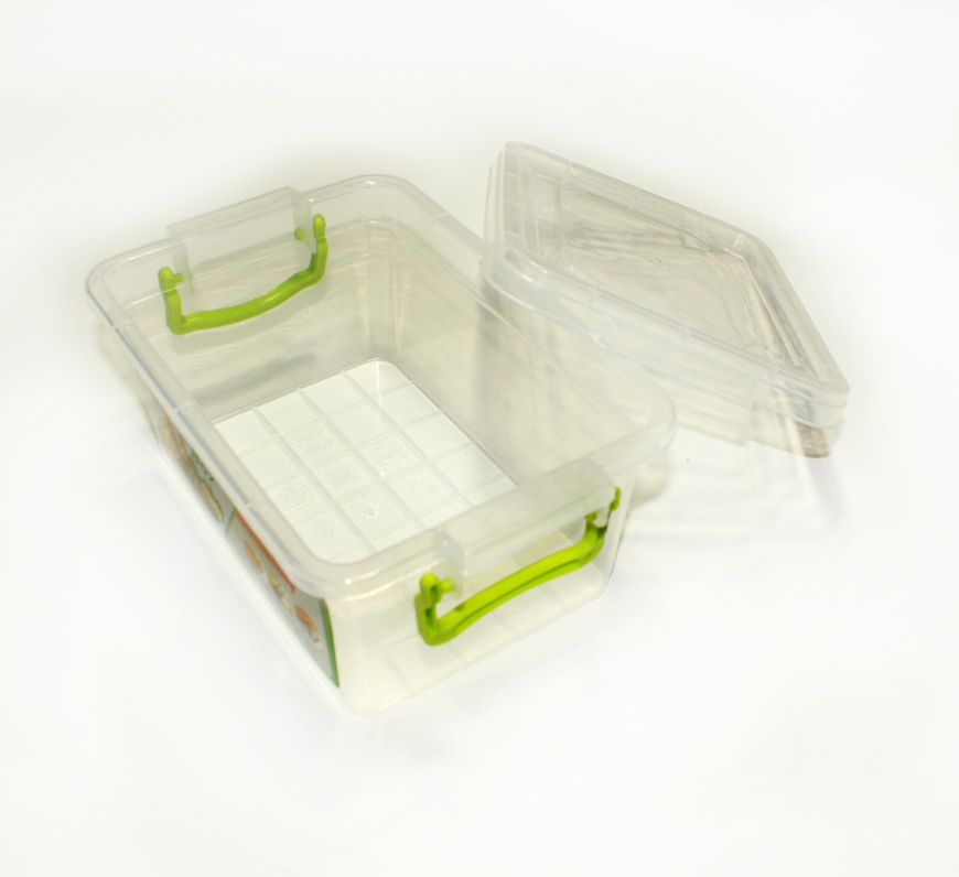 Plastic Food Storage Container Box With Lids - 3pes Set. 