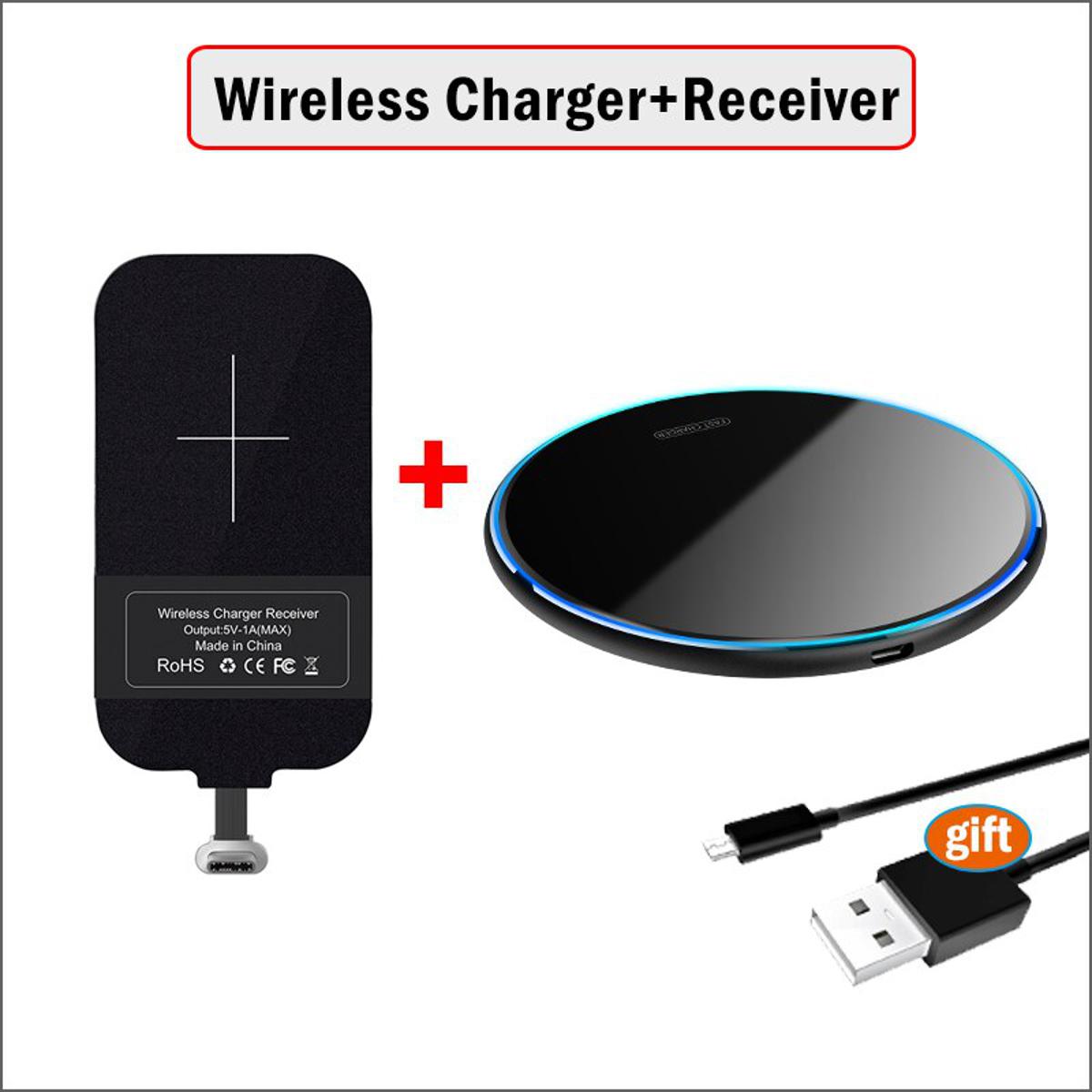 Qi Wireless Charging for Samsung Galaxy A21 A31 A41 A51 A71 A40 A50 Wireless Charger Pad+Nillkin Receiver USB Type-C Adapters