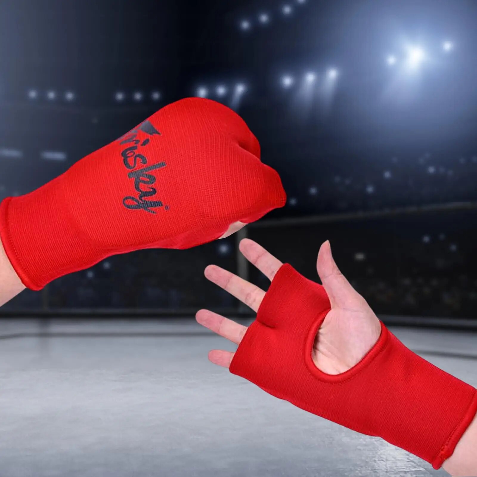 Elastic Hand Wraps Portable Boxing Gloves for Kickboxing Speed Bag Training. 