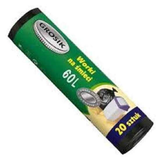 60 Liter Garbage bag | 20pcs Trash Bag | Soft & Elastic. 