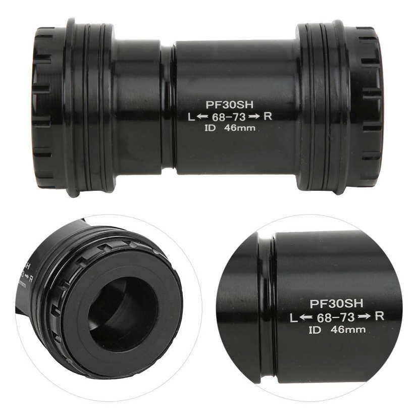pf30 alloy bike integrated thread screw-in locking bottom bracket 46mm for. 