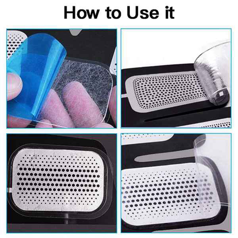 80Pcs Gel Pads for EMS Abdominal Trainer Muscle Stimulator Exerciser Slimming Machine Accessories. 