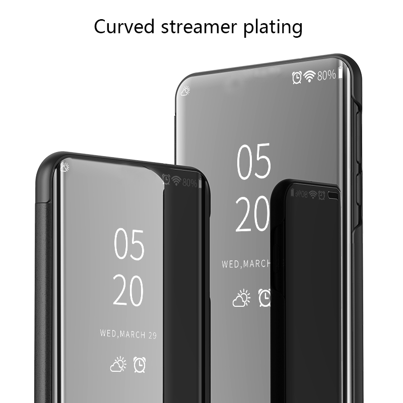 Biruiqu For OPPO A33 A53 Soft Hard Shockproof Flip Stand Mirror Case Cover. 