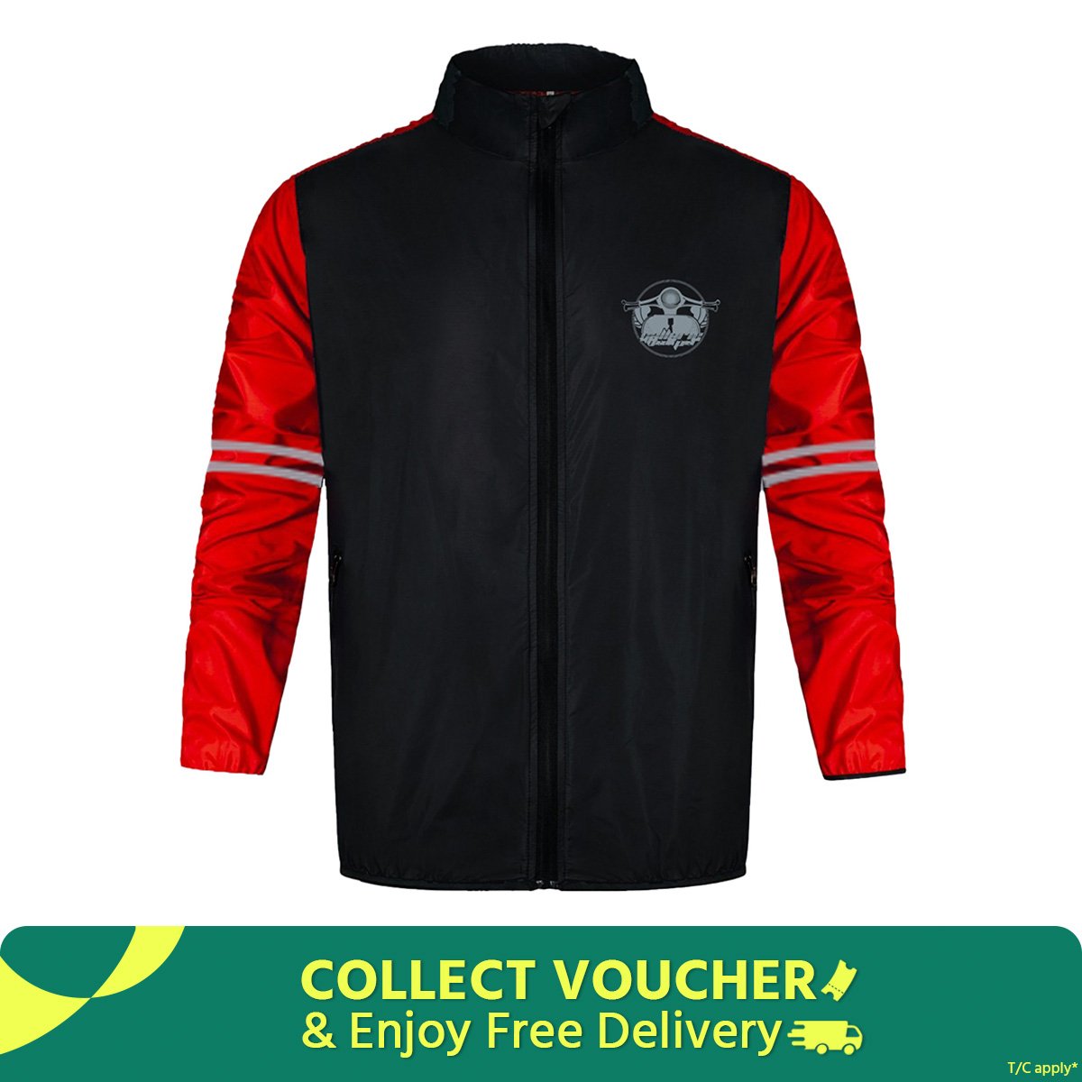 Dust coat for biker, High Quality - GV Premium windbreaker, Summer Dust Coat Red Black WB02 - Easy to Use And Maintain - Refine and Excellent