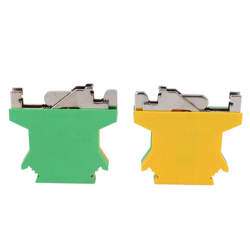 2X DIN Rail Terminal Blocks Kit Terminal+Ground Blocks+Aluminum Rail+End Brackets+End Covers+Jumpers Kits. 