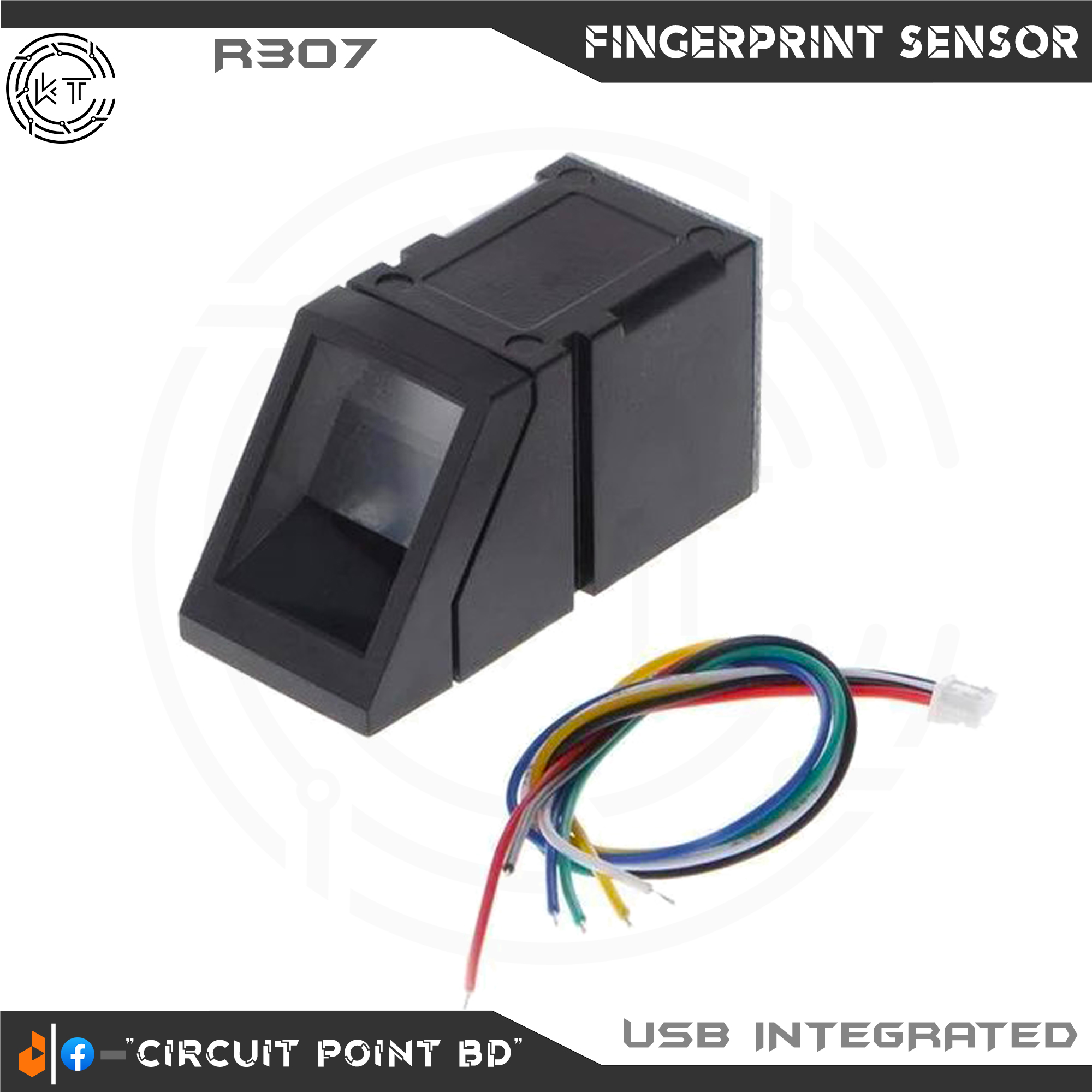 R307 Optical Fingerprint Sensor/Reader/Module/Scanner.UART USB Integrated Optical Biometric Fingerprint Reader For Arduino or DIY Project.