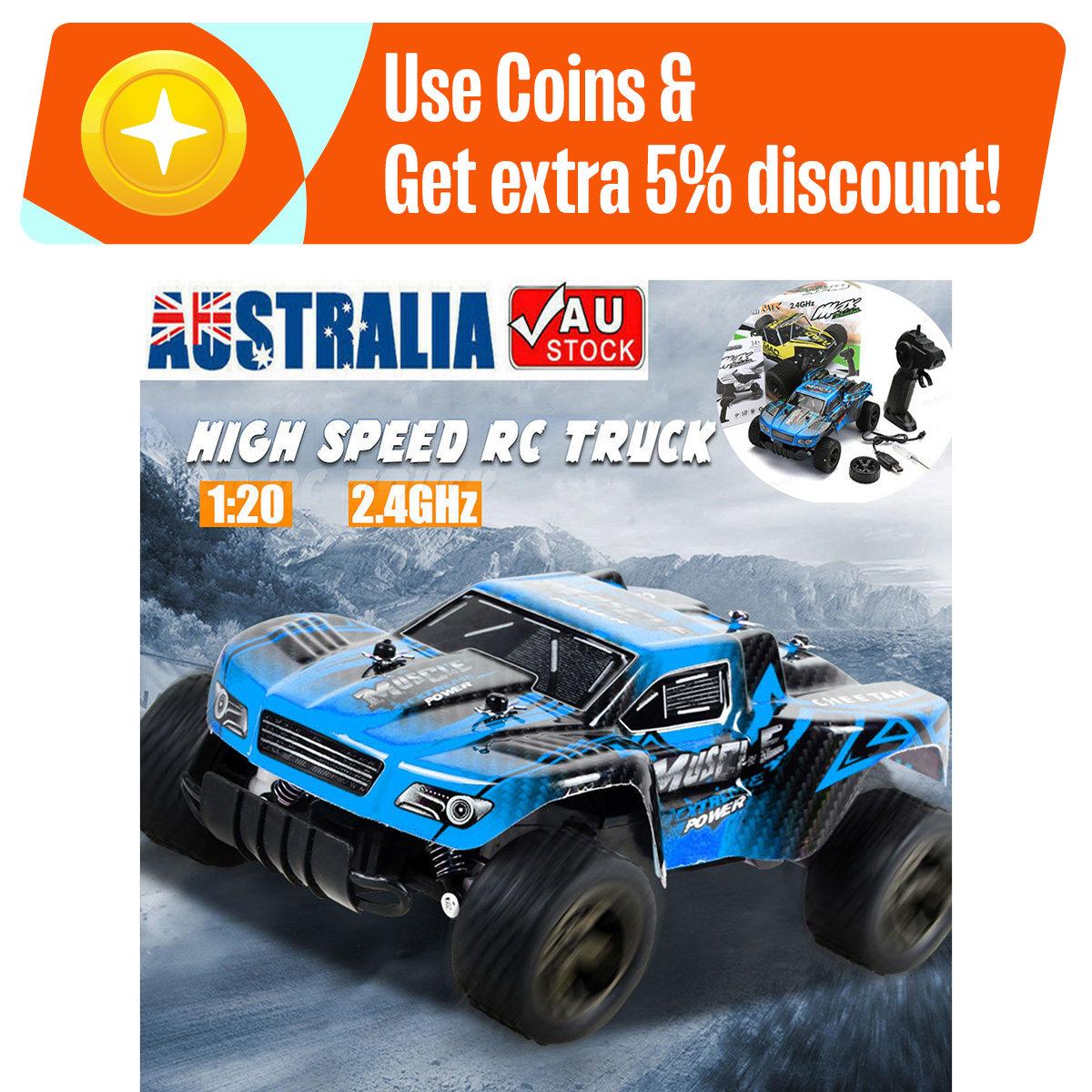 Off Road Radio Control Car Racing Turbo Racing 1:76 C82 Off-Road