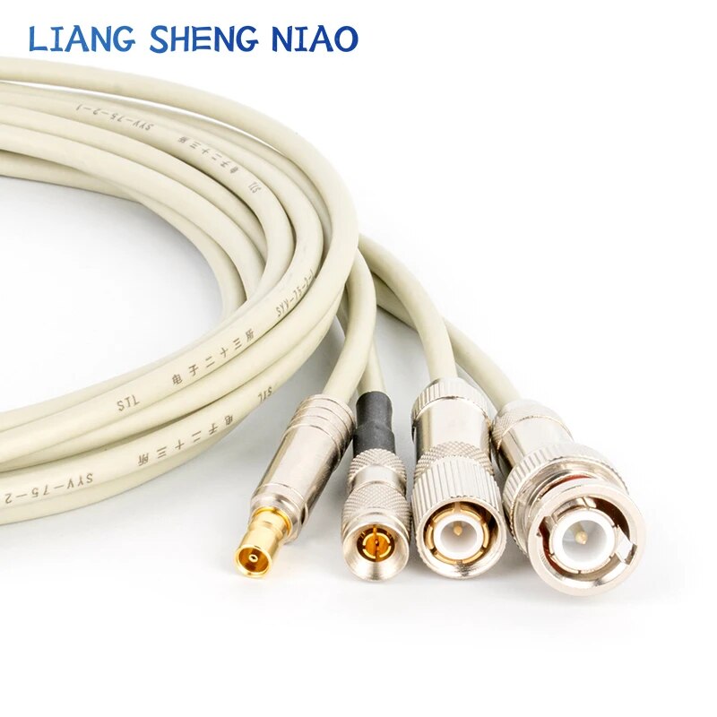 75-2-2 Coaxial cable 75ohm BNC L9 CC3 CC4 Finished product jump line BNC male to L9 male 2 million line CC3 TO CC4 Rf line. 