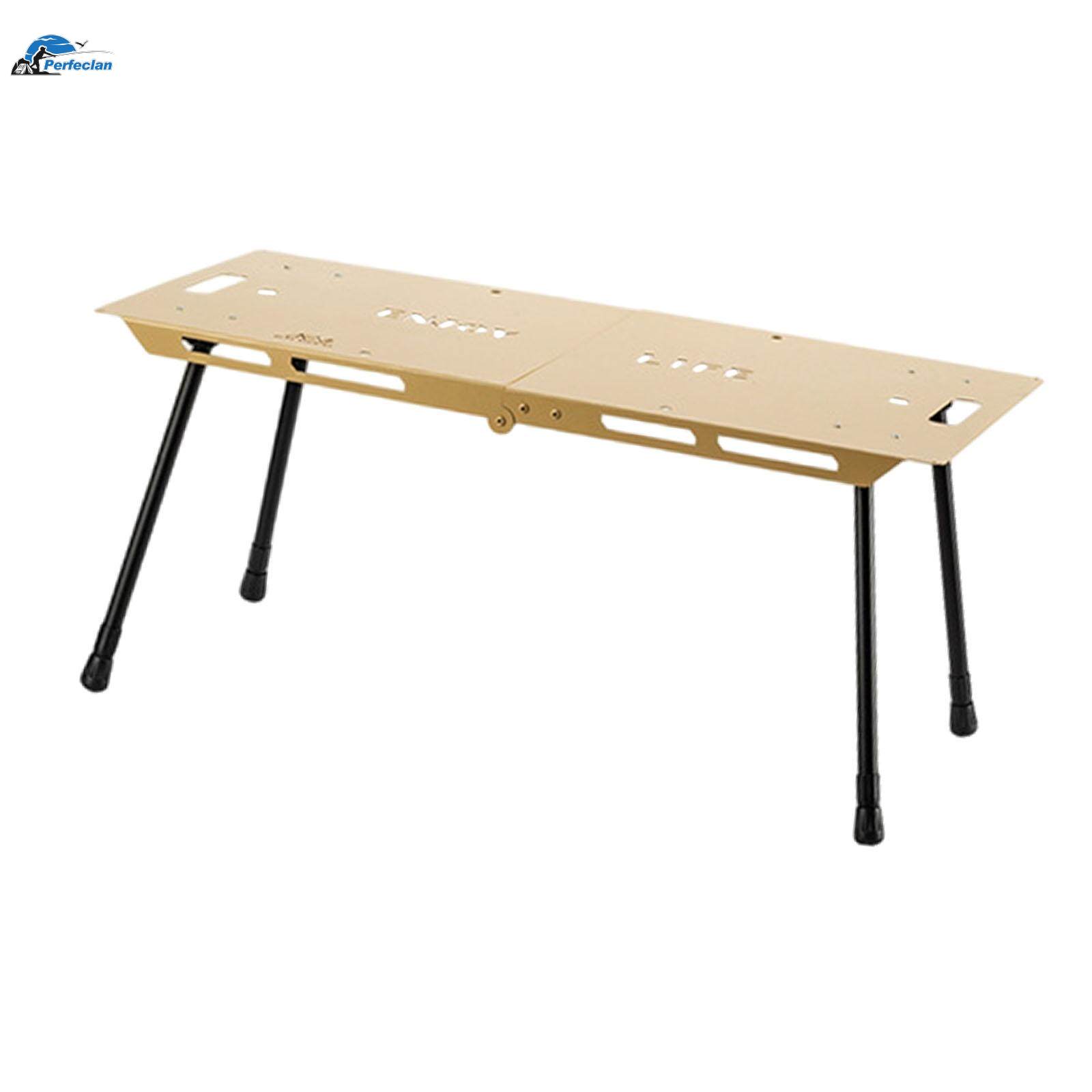 Folding Table Ultralight Desk Foldable Small Table Portable Beach Table Adjustable Height for Patio. 