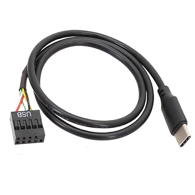 5Pcs USB 9Pin to USB Type C Cable for Computer Motherboard to USBC Secondary Screen PC LCD Screen 9Pin USB Cable Adapter Easy Install. 