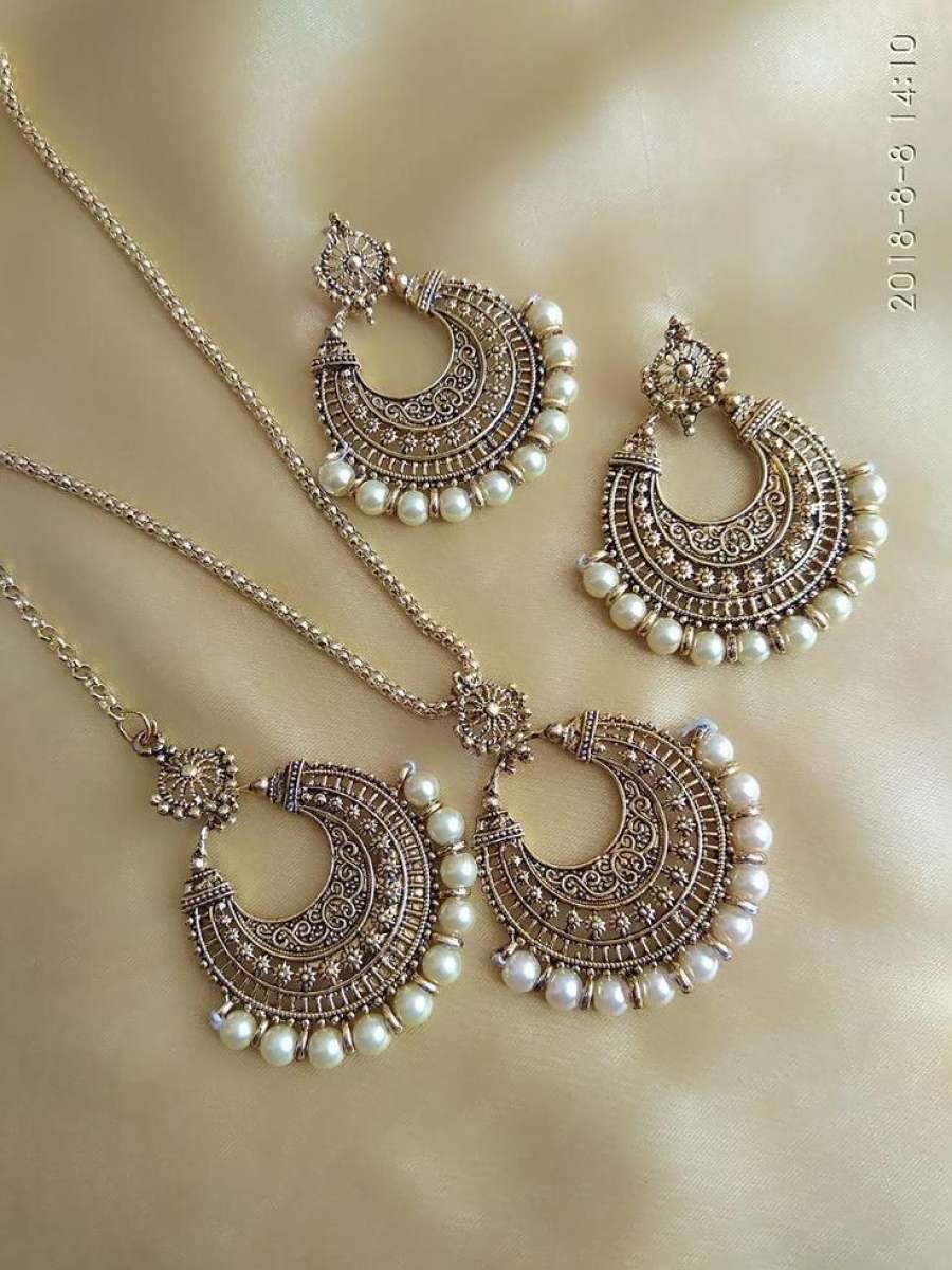 New Oversize Butterfly Earring Set For Women Punk Simulated Pearl