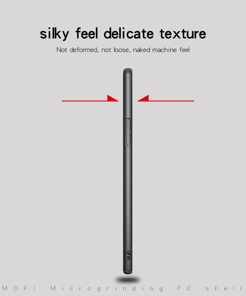 Mofi Matte Ultra Thin Shockproof Hard PC Back Cover Protective Case for OnePlus 6T - Black (black). 