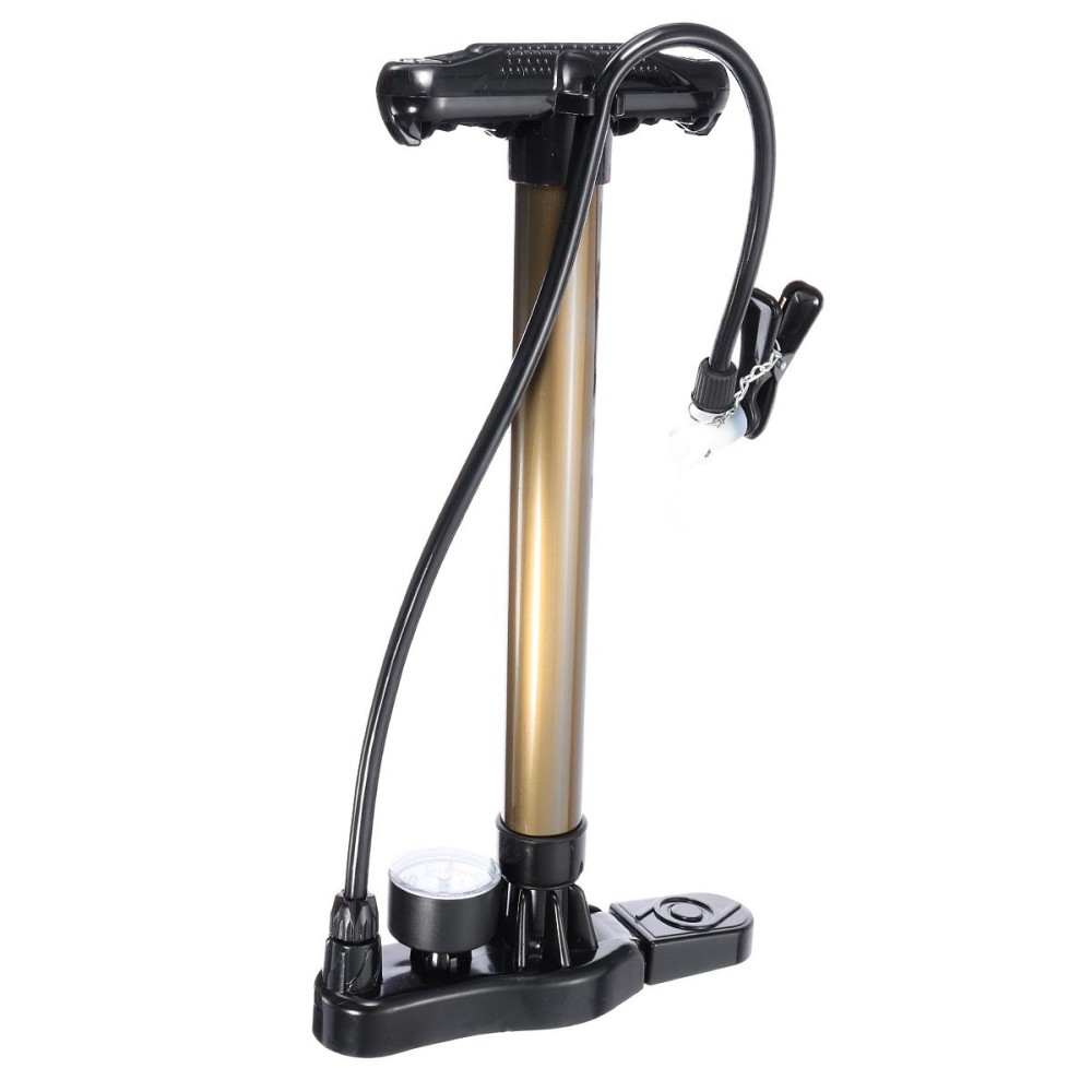 Aluminum Bicycle Bike Tyre Tire Air Inflator Pump Manometer With Pressure