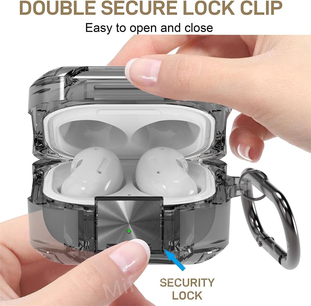 Waterproof phone case For Samsung Galaxy Buds Live 2 Pro Luxury [With Secure Lock] Protector Cover for Samsung Buds 2 Pro Clear. 