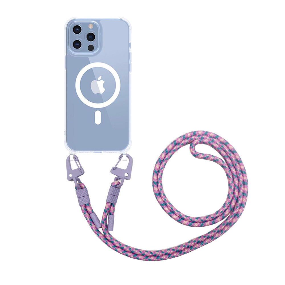 Cross Body Lanyard Applicable iPhone15Pro Phone case XOUXOU Apple 14 All-Inclusive Magnetic Case. 