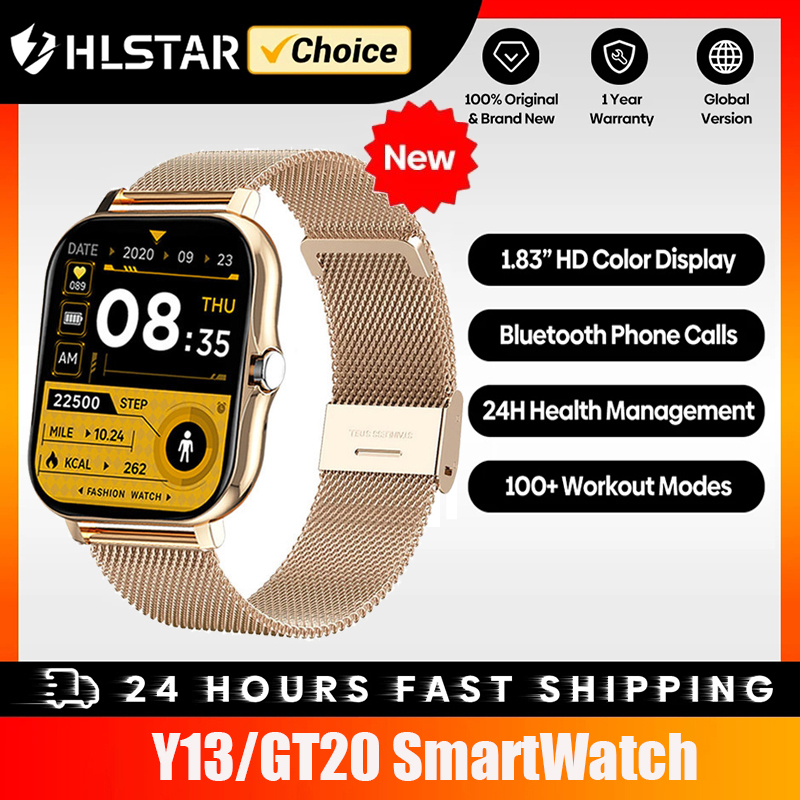 [World Premiere] HLstarÂ® Smart Watch For Men Women Gift Full Touch Screen Sports Fitness Watches Bluetooth Calls Digital Smartwatch Wristwatch