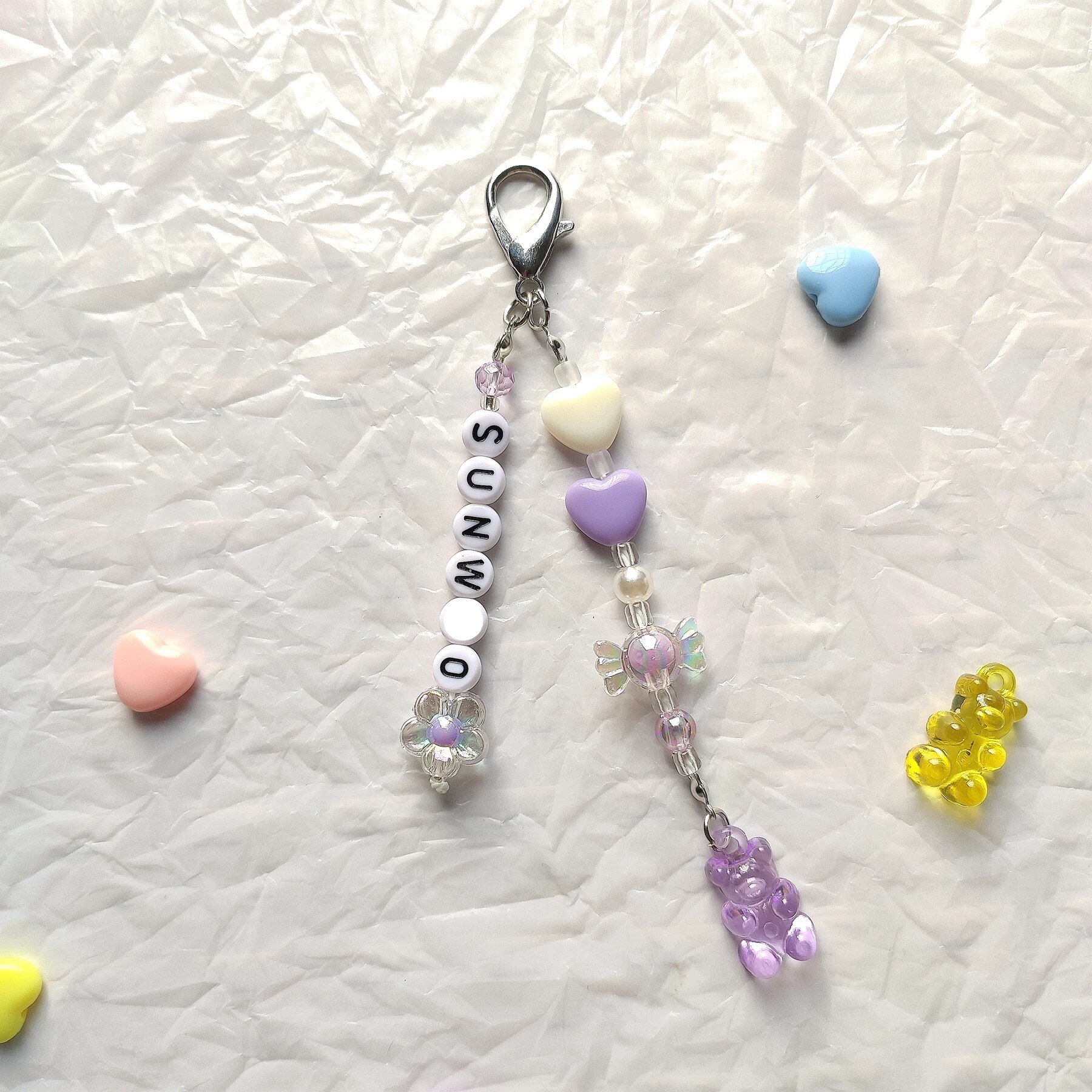 Kpop SKZ TXT Keychain HYUNJIN Name Charm Custom Letter Key Chains Phone Bags Strap Fans Party Gift Acrylic Personalized Keychain. 
