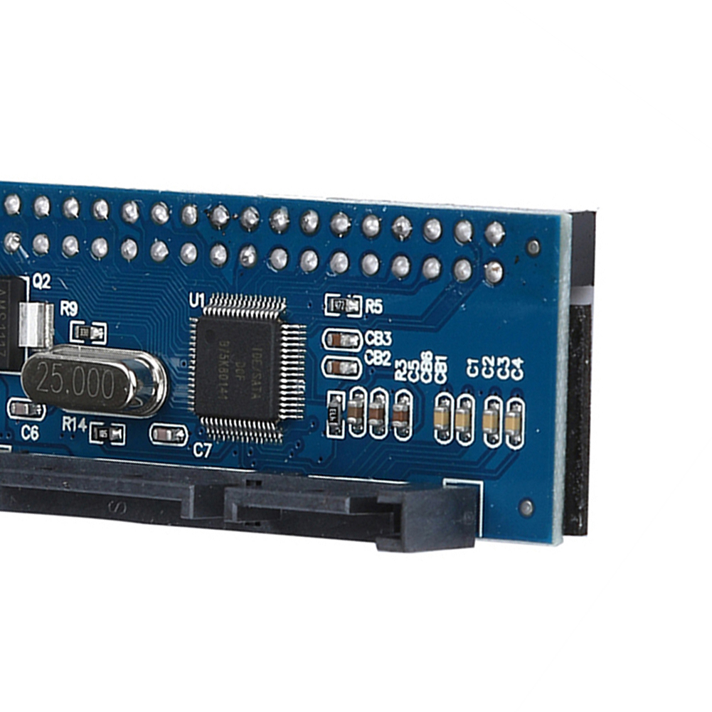 3.5in IDE To SATA HDD Riser Card with 4-pin Cable Hard Disk Adapter Board 1.5Gb/s Support WIN XP/WIN/WIN8 32bit/64bit for Laptop. 