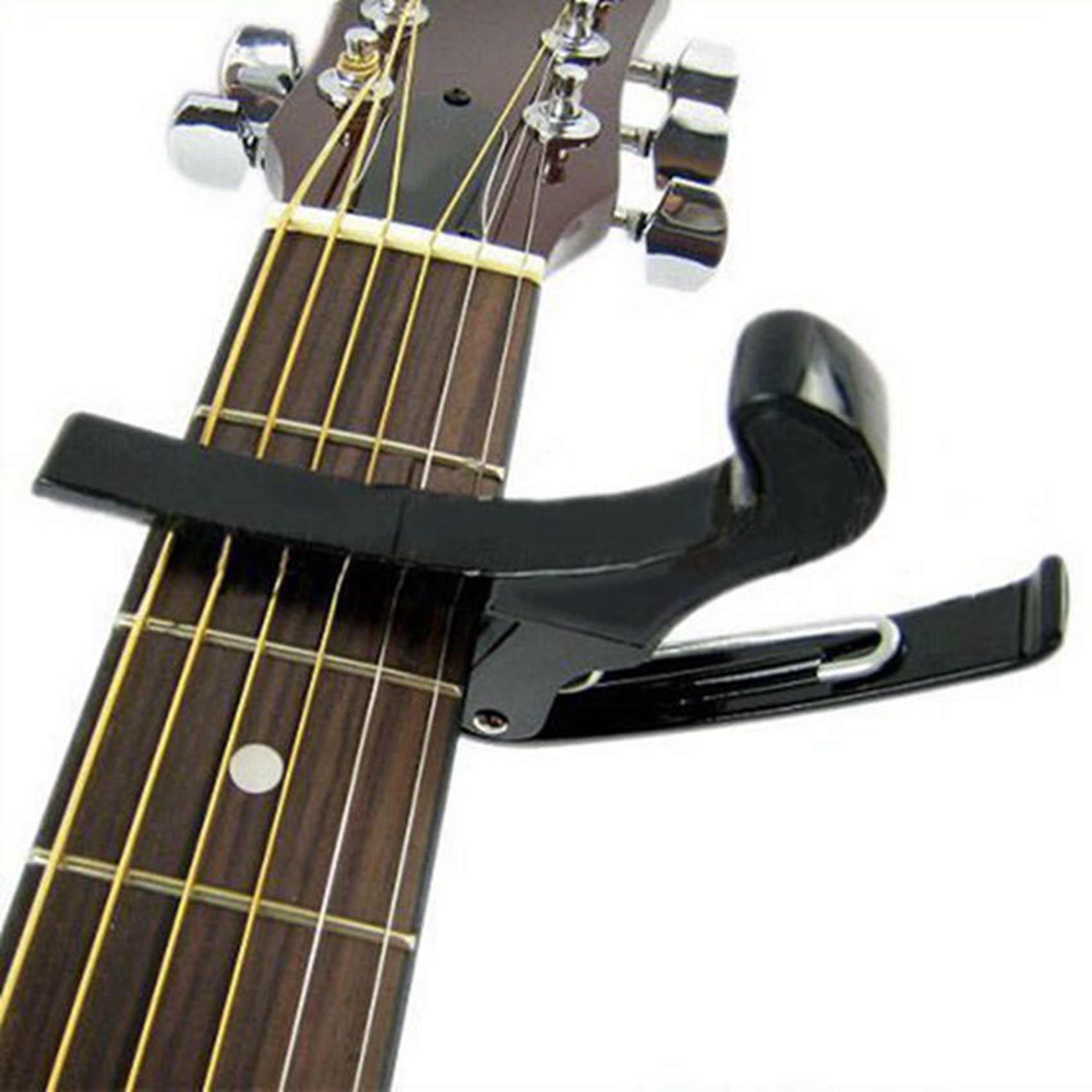 Acoustic Electric Guitar Banjo Trigger Capo Key Clamp with Guitar Kit Thumb Finger Picks,Fingertip Protectors. 
