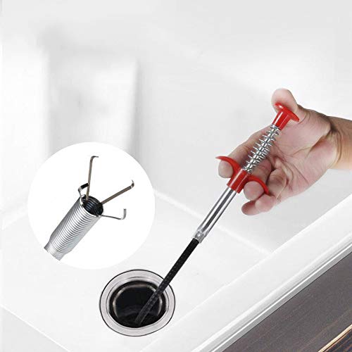 1 pice drain snack drain cleaner cleaner cleans cleaner clinning tools Spring Pipe Dredging Tools -5 feet. 