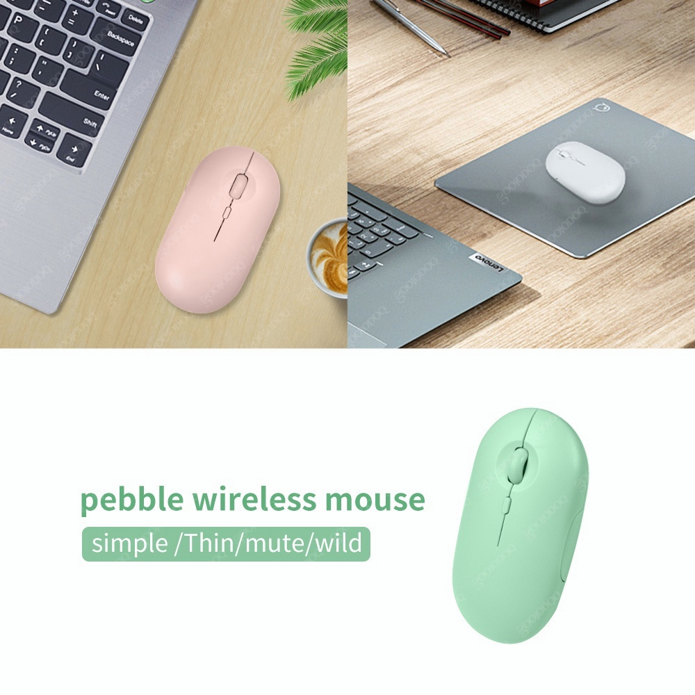 GOOJODOQ Mouse Wireless for laptop Bluetooth Rechargeable Silent Mouse for Tablet Phone Android. 