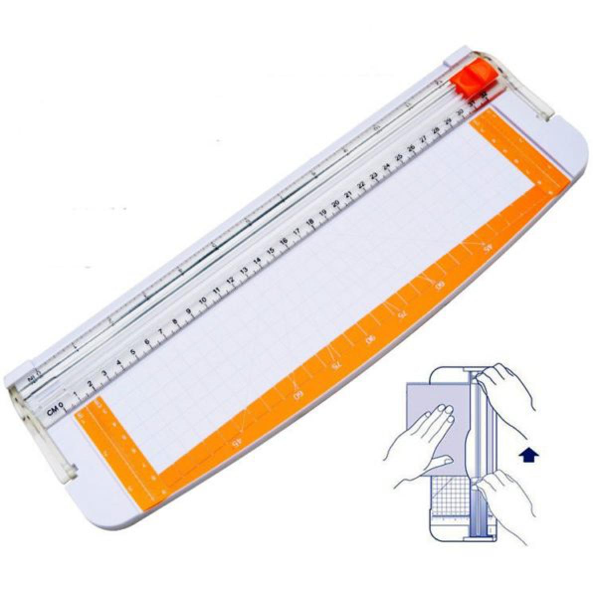 Shredders Portable Cutting Length A4 Paper Trimmer Paper Cutter Cutting Machine for Craft Card Photo Laminated (Color : White, Size : 37 * 12.7 * 3cm)