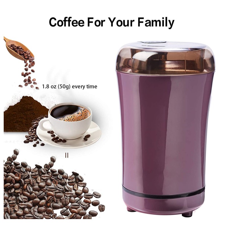 Versatile Portable Electric Coffee Grinder: Grind Herbs, Spices, Nuts, and Grains Effortlessly. 