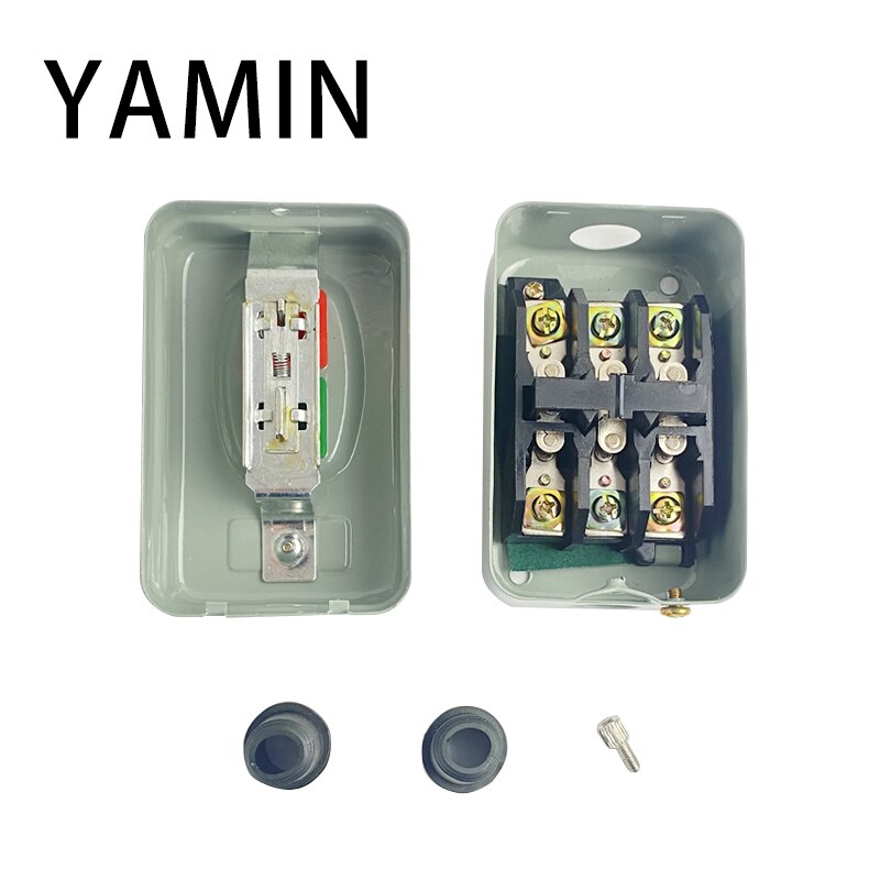 push button switch motor 30AMP motor start switch double button KH Series On-off 3P 30A/250V 20A/380V Transfer Push Button Switch Control Box Electrical Motor Start Switch KH-305. 