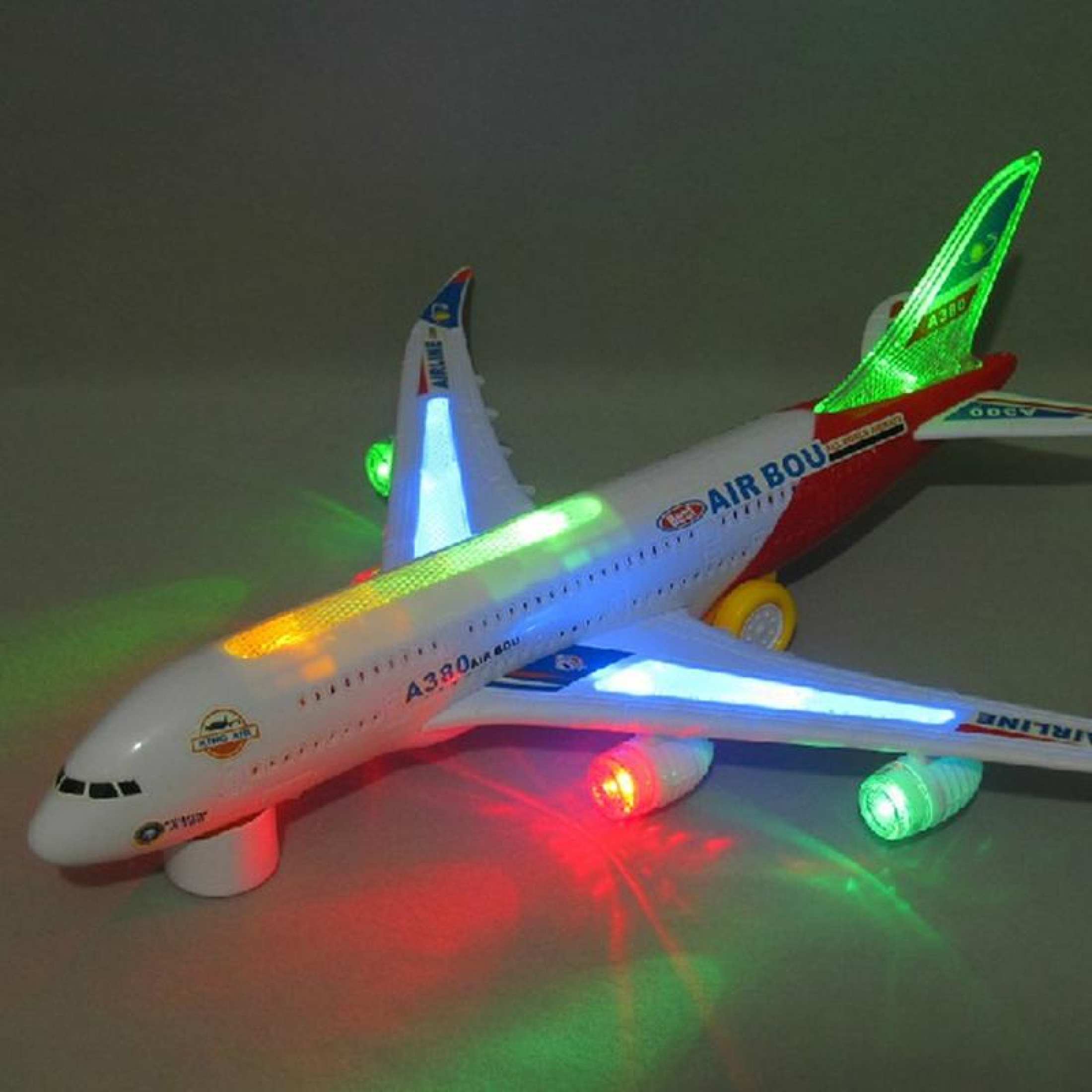 Battery Operated Big Size Airbus A380 Toy Plane For Kids 