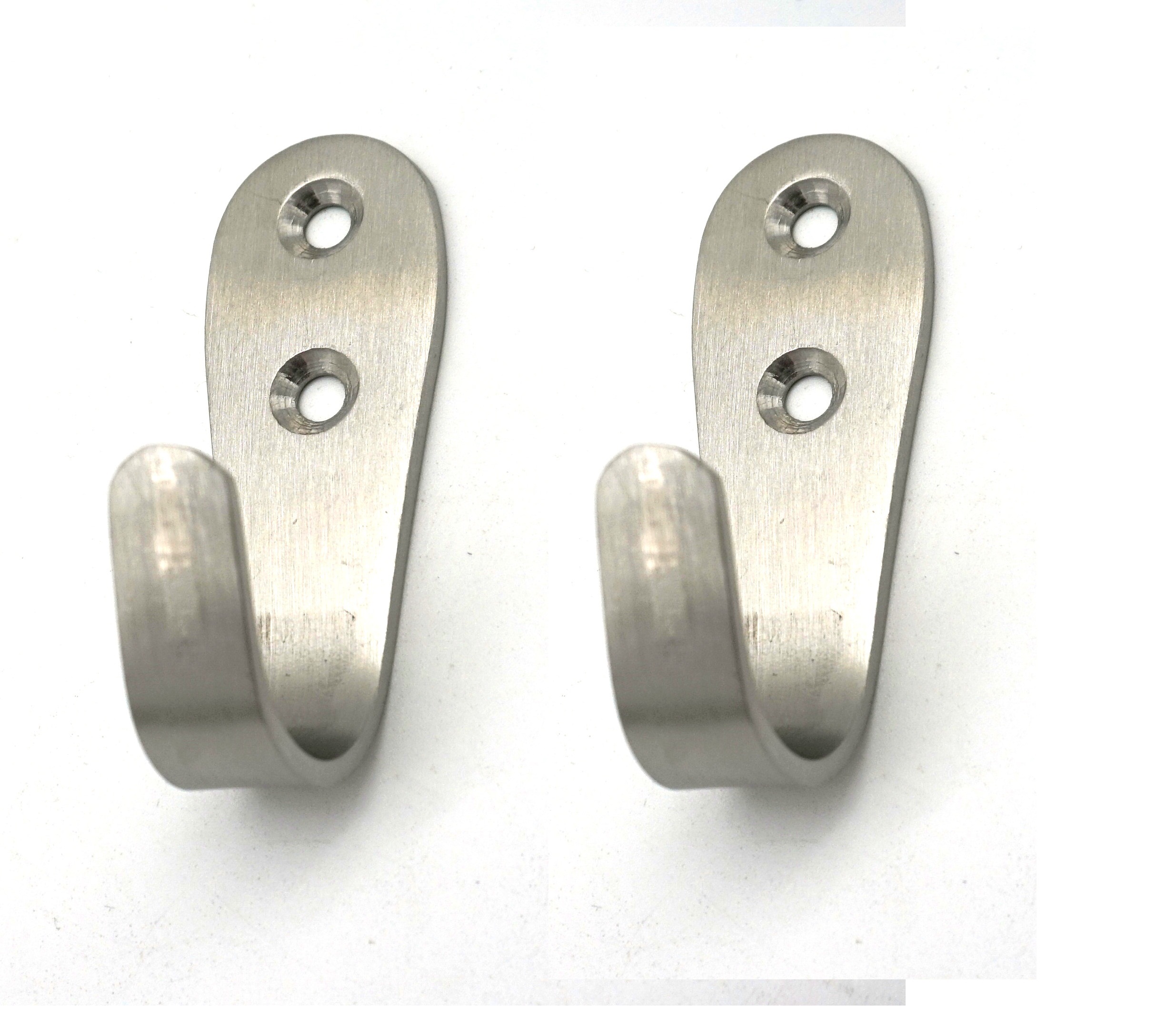 10 pcs single Stainless Steel Coat Hook Wall Hanger
