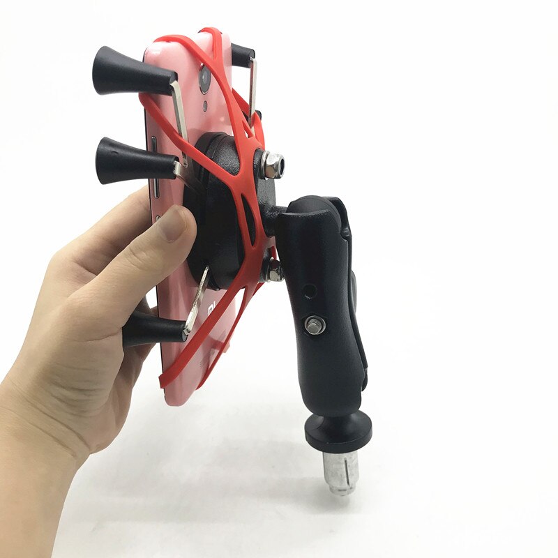 【VisioN Shop】Stem Mount with 1inch ball and Arm and Universal X-Grip for Iphone Holder. 