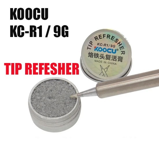 Soldering Iron Tip Refresher Non-stick Tin Solder Cream Clean Paste for Oxide Head Resurrection Oxidative Activator Tips Restore And Update Repair Tools Koocu KC-R1/9G RL-461 Cottden Similar  Atten AT-F10 JSD-40A. 