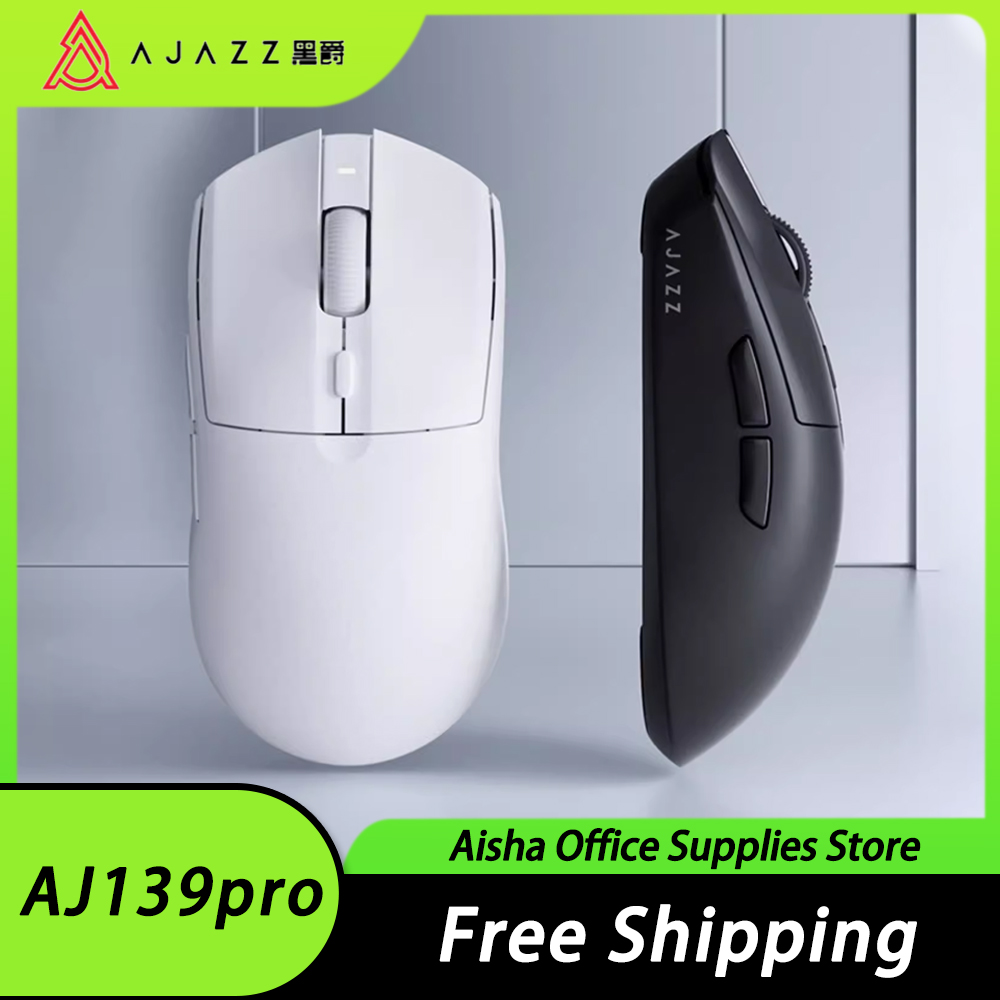 Ajazz AJ139pro4K Wireless Mouse Dual Mode PAW3395 Sensor Nordic 52840 FPS Gaming Mouse E-sports Lightweight PC Gamer Accessories