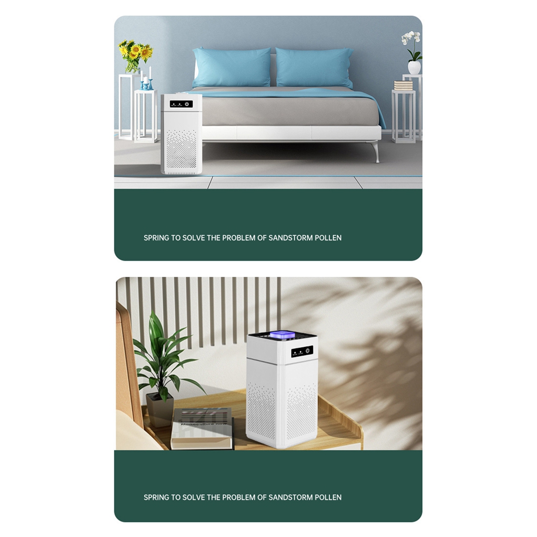 Portable Air Purifier Ionizer Negative Ion Generator Smoke Odor Removal Hepa Filter Car Air Freshener. 