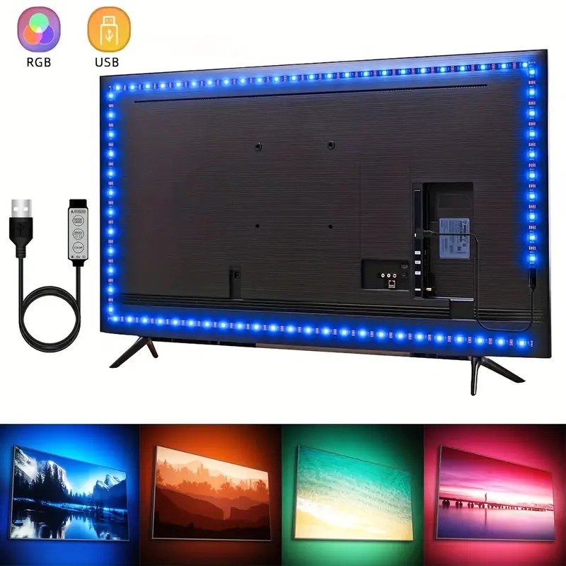 Best RBG Lights 3 Meter LED Light Strip RGB 5050 Color Changing LED Light  Super Bright Flexible Light Strip with 24keys Remote/Bluetooth App Control for Home Decor Room Decor Party Decoration TV Lighting Bedroom lighting Wall Lighting. 
