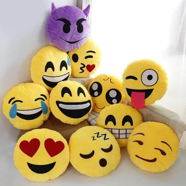 Smiley face best sale emoji pillow