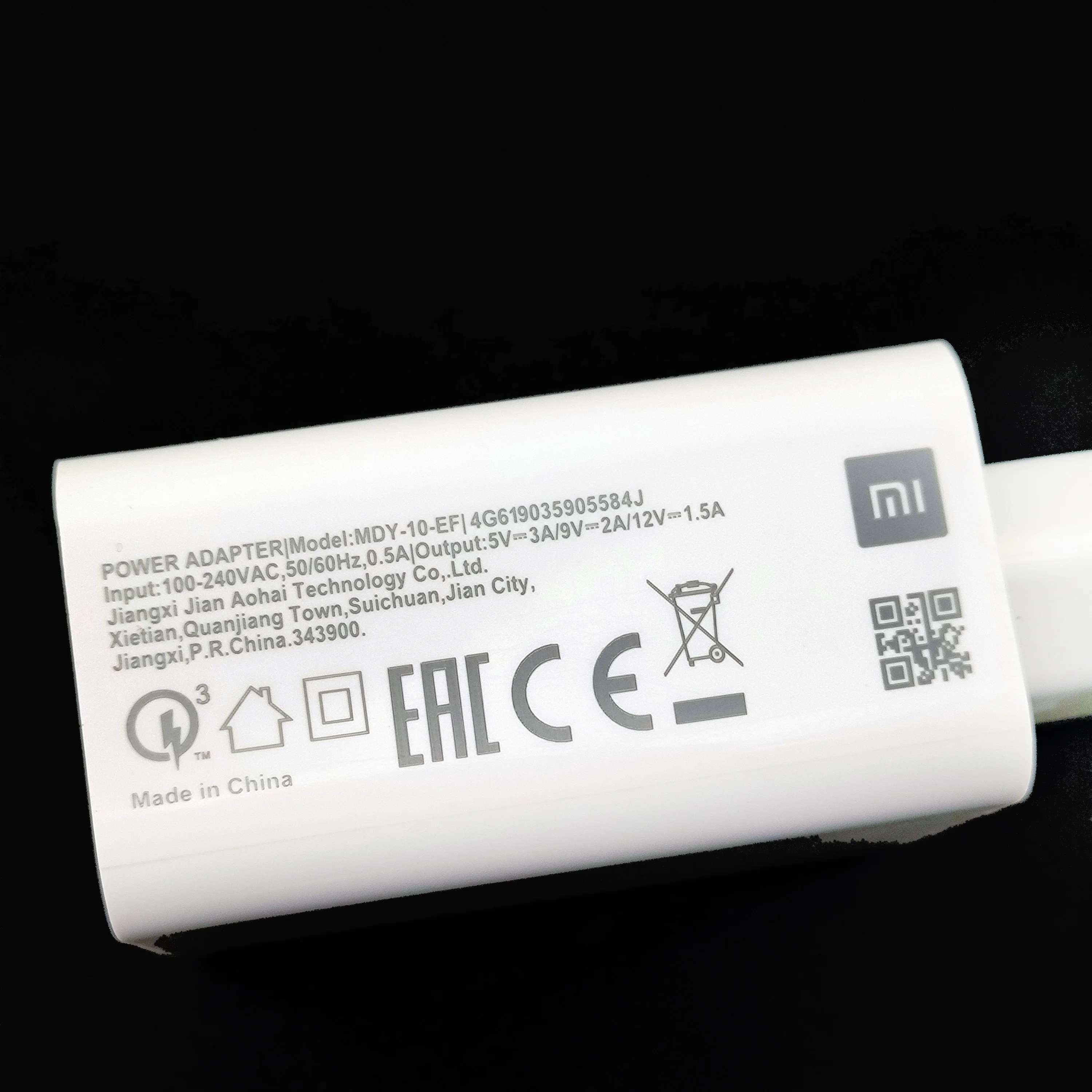 Redmi Note 9 Pro Charger Original XiaoMi 18W QC 3.0 Fast EU Charging Wall Adapter For Mi 9 Se 8 6 RedMi Note 8 9 10 Usb Type C. 
