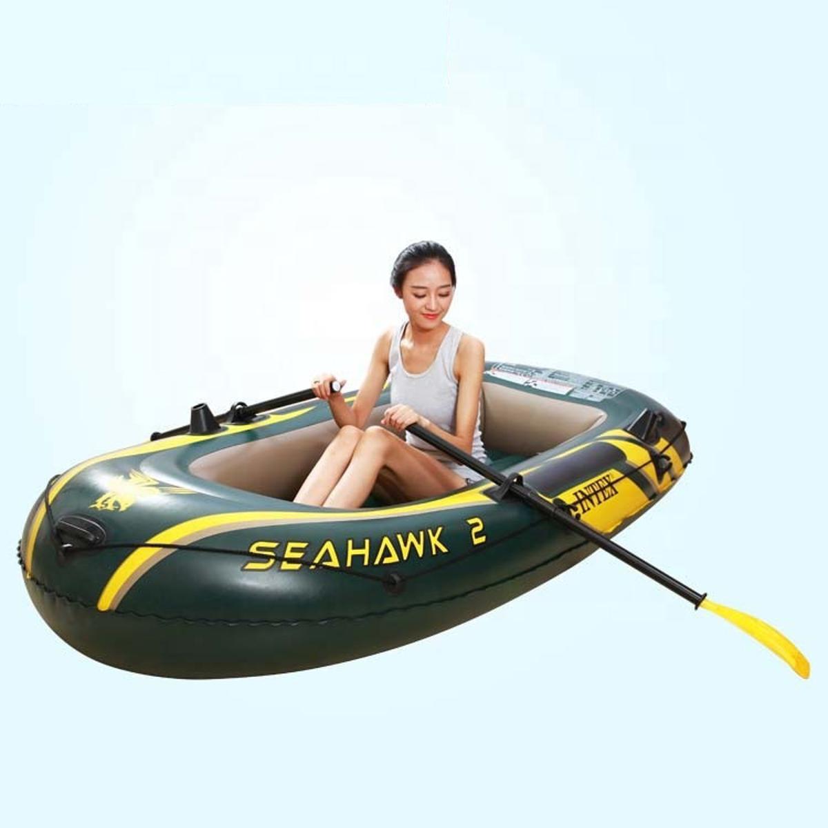 Intex Seahawk 2 Inflatable Boat Set + Oars/Pump/Motor Mount | 68347EP + 68624E