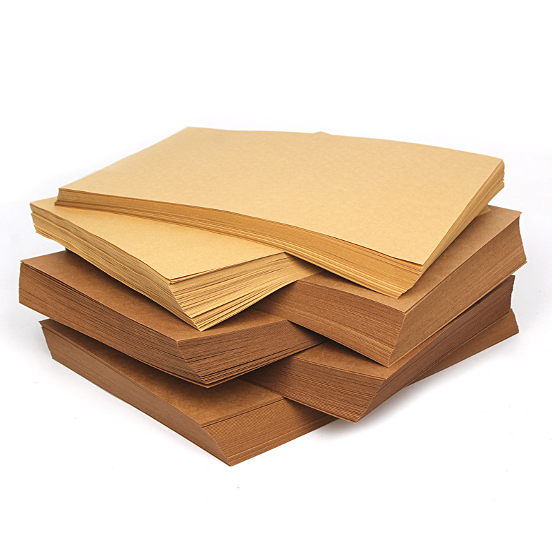 70-200gsm 10/20/50pcs High Quality A4 Brown Kraft Paper DIY Handmake Card Making Craft Paper Thick Paperboard Cardboard Amour zii. 